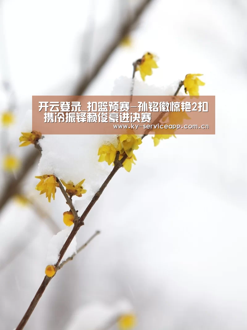 开云登录_扣篮预赛-孙铭徽惊艳2扣 携冷振铎赖俊豪进决赛