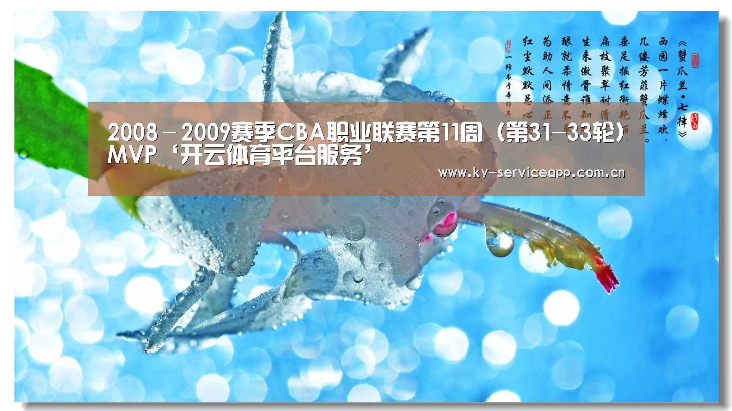 2008－2009赛季CBA职业联赛第11周（第31-33轮）MVP‘开云体育平